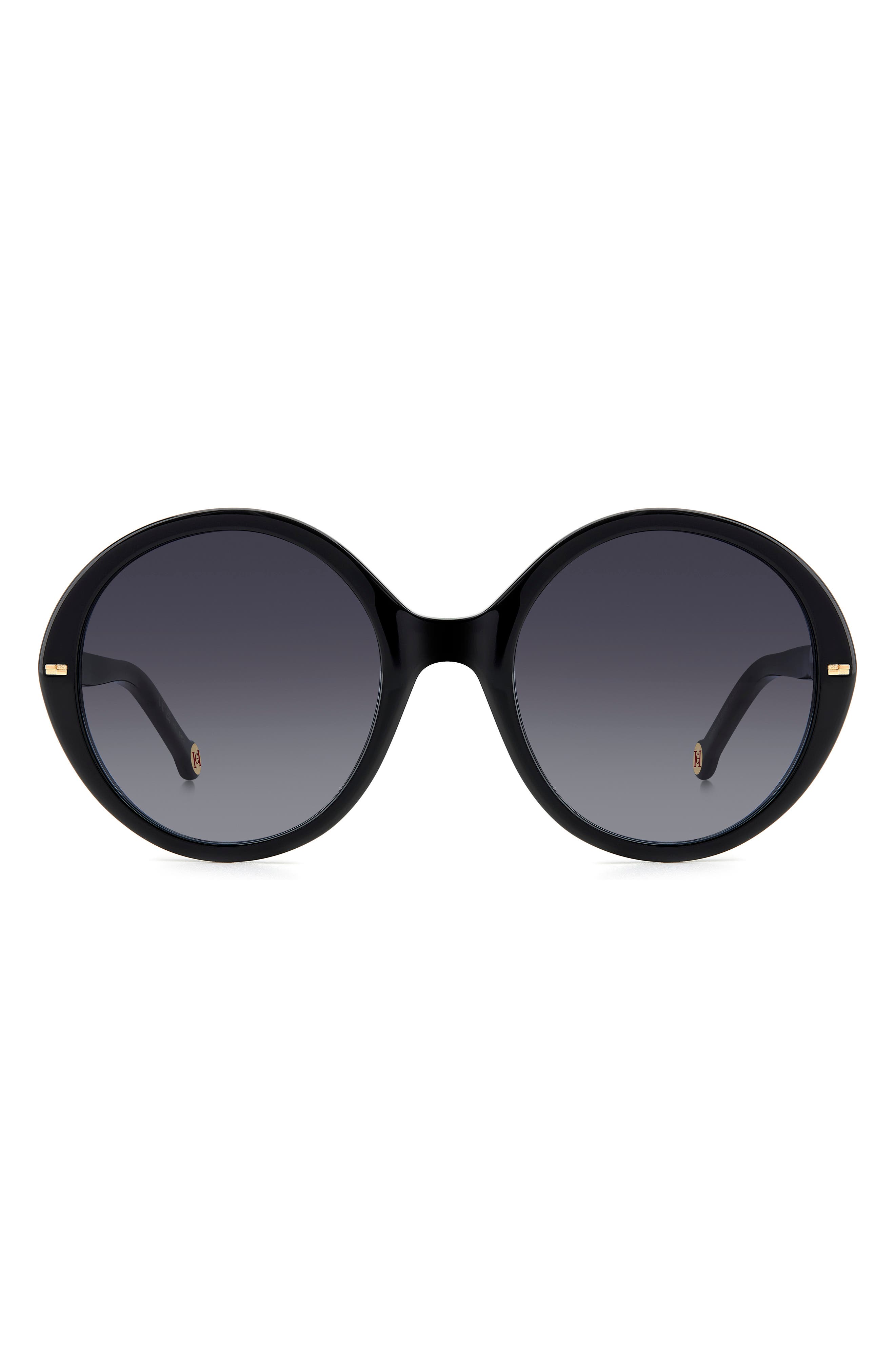 carolina herrera round sunglasses