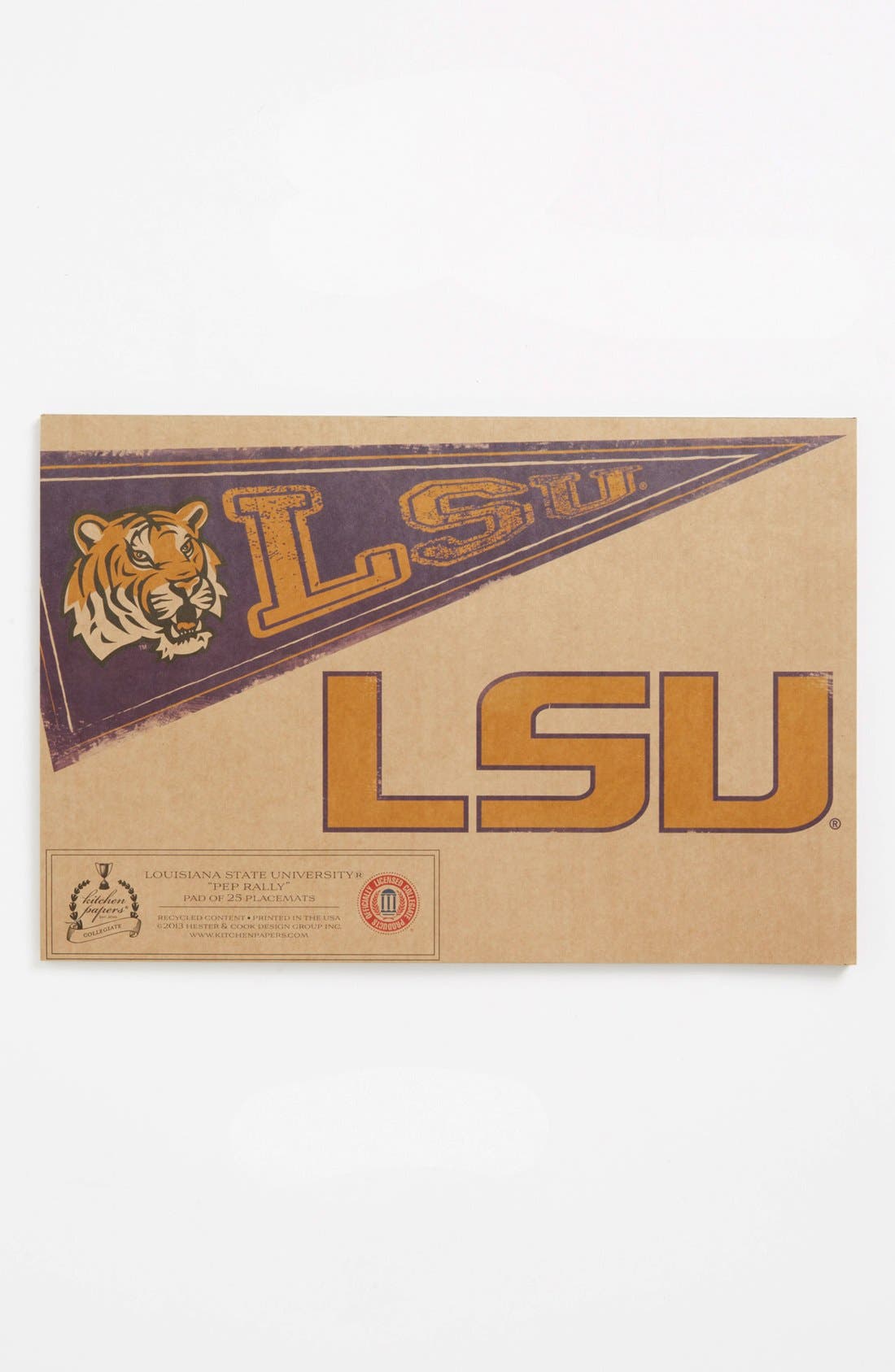 Kitchen Papers by Cake 'Pennant LSU' Paper Placemat Pad Nordstrom