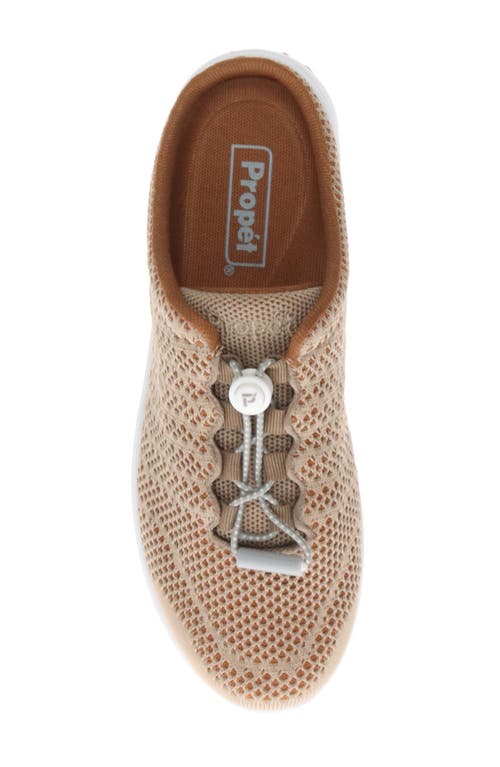 Propét Travelwalker Slip-on Sneaker In Taupe/sienna