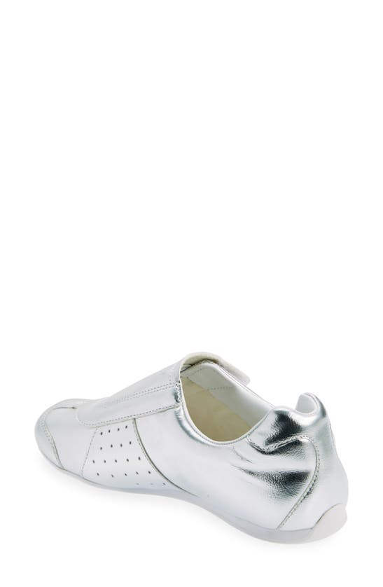 Shop Jeffrey Campbell Leveling Sneaker In Silver White