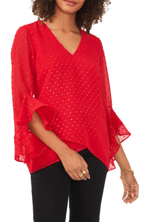 Womens Flutter Sleeve Top Nordstrom 6540