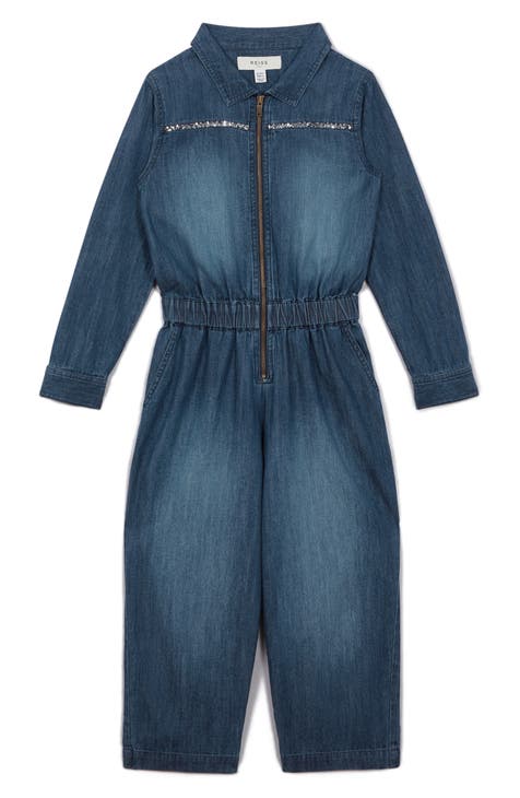 Kids' Marnie Denim Jumpsuit (Big Kid)