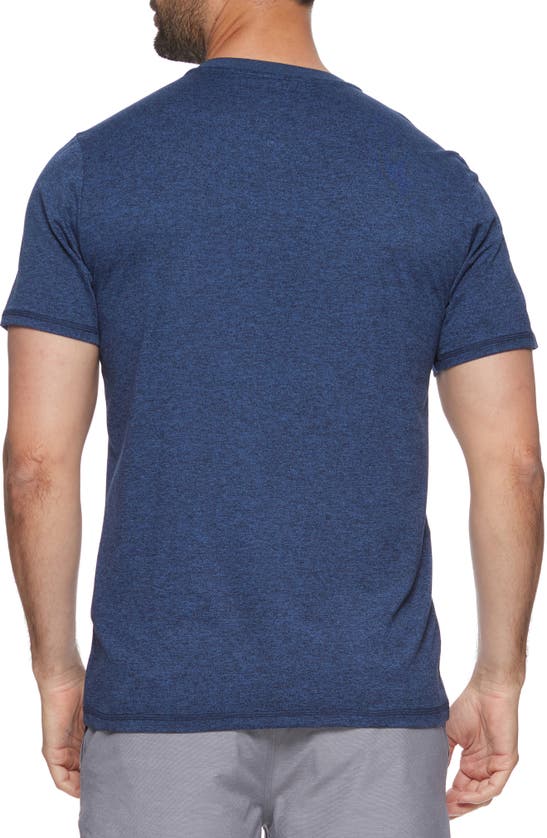 Shop Flag And Anthem Marled Short Sleeve Performance Henley In Navy