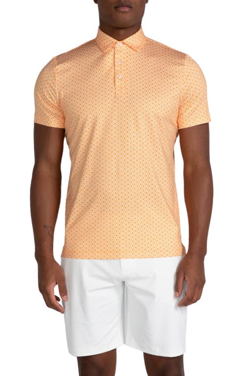 Redvanly Harrow Performance Golf Polo In Tangelo