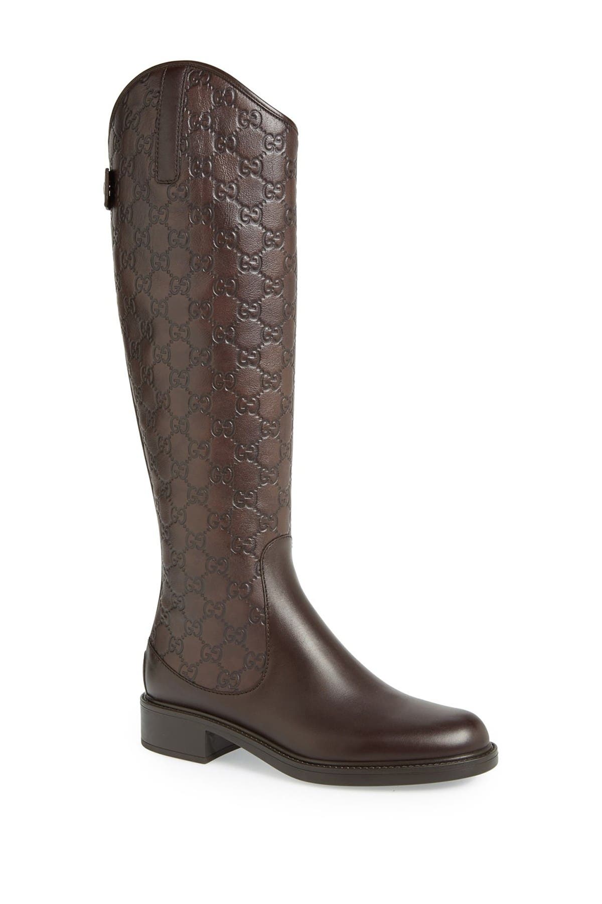 gucci tall leather boots