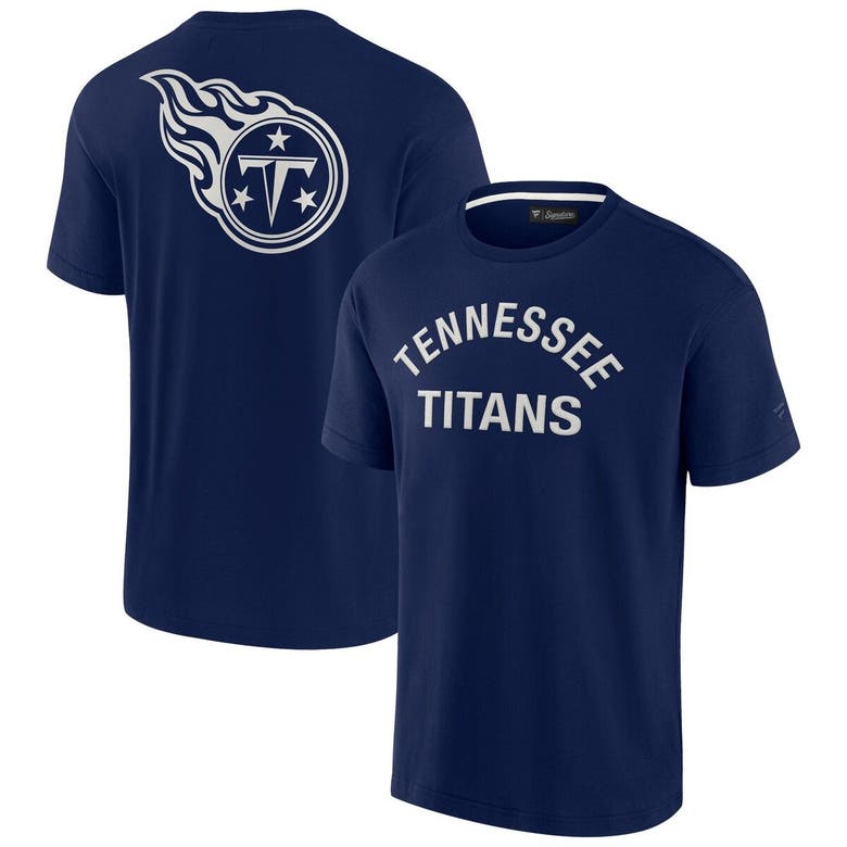 Shop Fanatics Signature Unisex  Navy Tennessee Titans Elements Super Soft Short Sleeve T-shirt