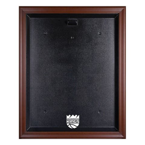  Vancouver Canucks Brown Framed Logo Jersey Display