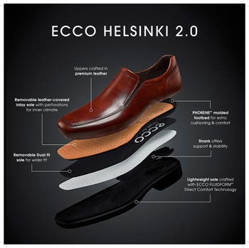 ECCO HELSINKI 2 APRON TOE SLIP-ON, DRESS CASUAL SHOE