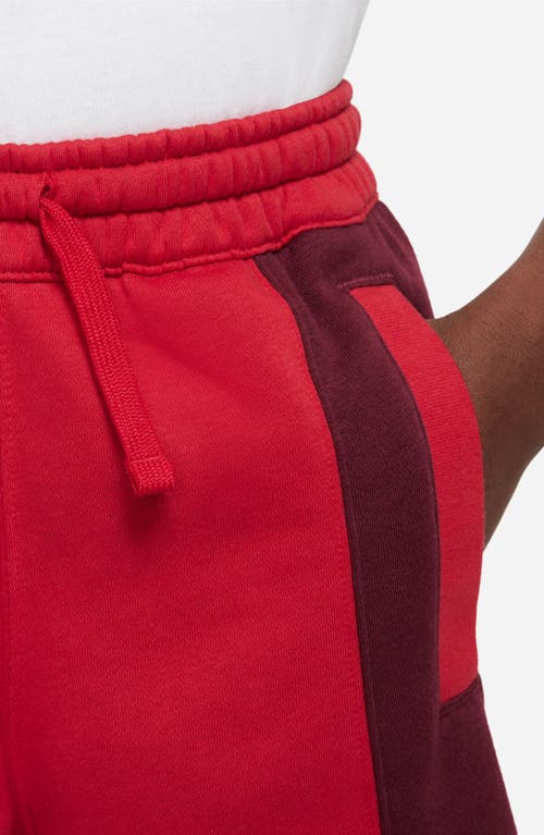 Shop Nike Kids' Sportswear Shorts In Gym Red/beetroot/thistle