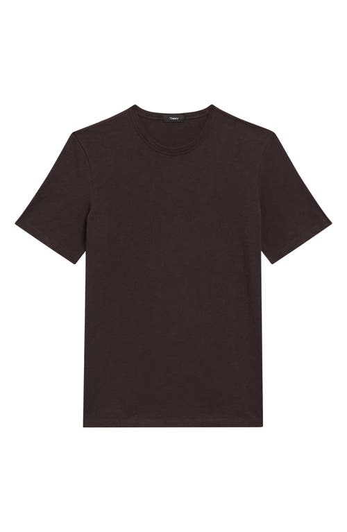 Shop Theory Cosmo Solid Crewneck T-shirt In Hickory