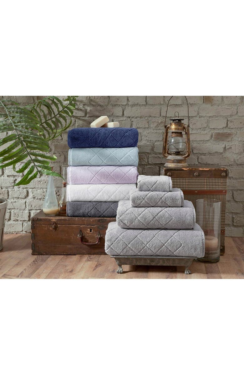 ENCHANTE HOME Gracious Turkish Cotton 6-Piece Towel Set - Anthracite, Main, color, ANTHRACITE