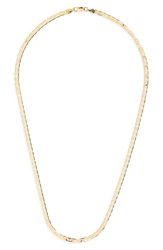 Shop Argento Vivo Sterling Silver Mariner Chain Necklace In Gold