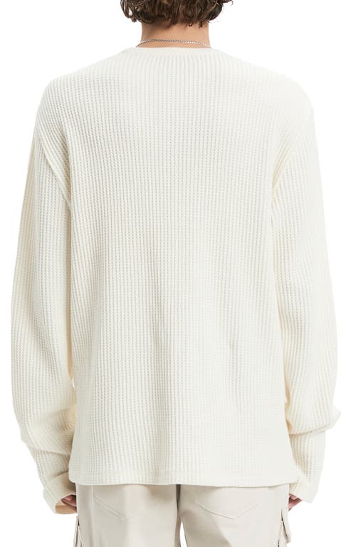 Shop Vayder Veneto Oversize Long Sleeve Waffle T-shirt In White