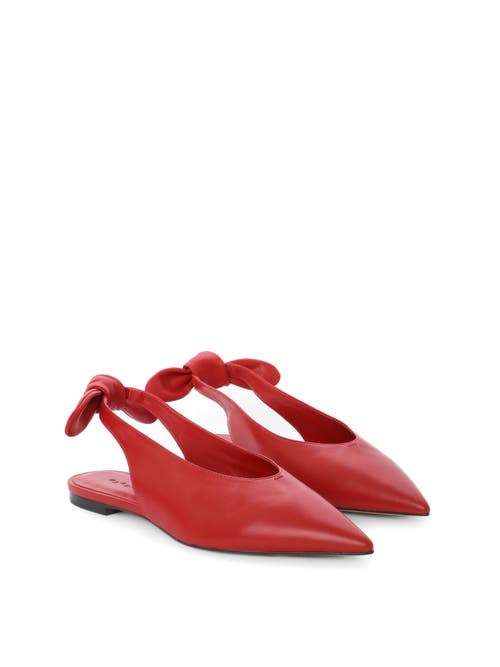 Shop Maguire Ondina Slingback Flat In Cherry Red