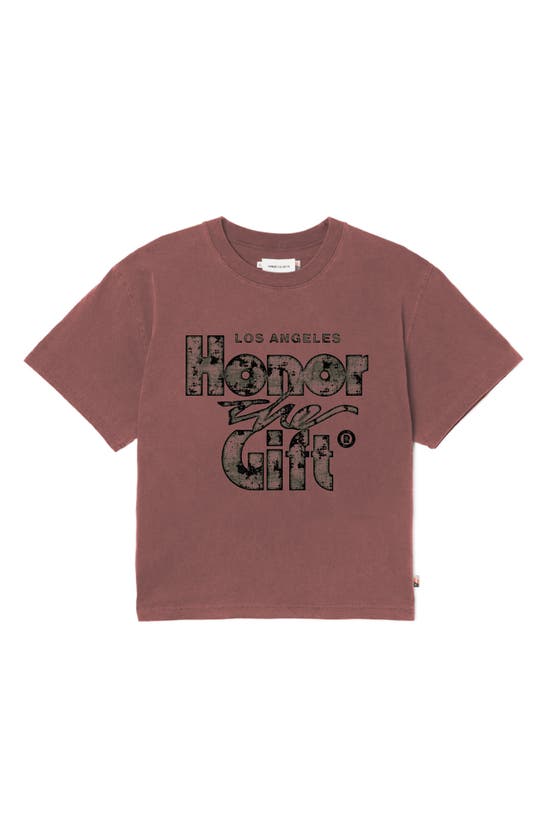 Shop Honor The Gift Retro Graphic T-shirt In Rust