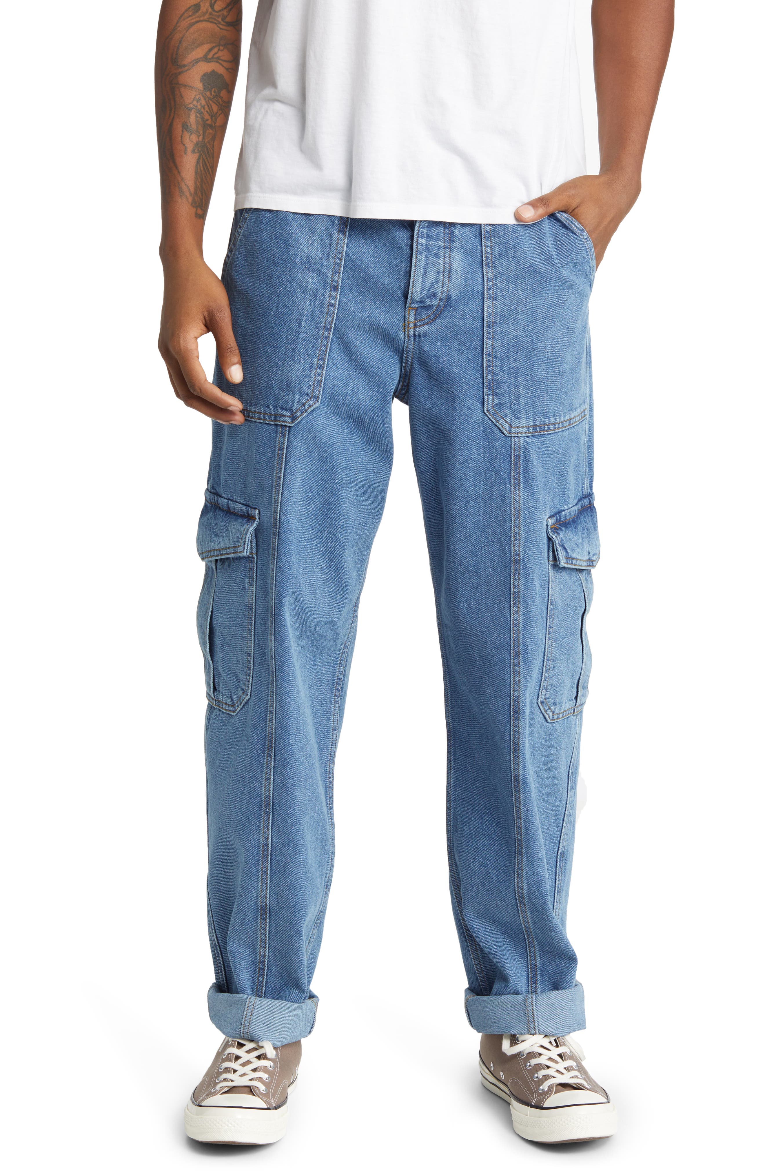 baggy cargo jeans mens