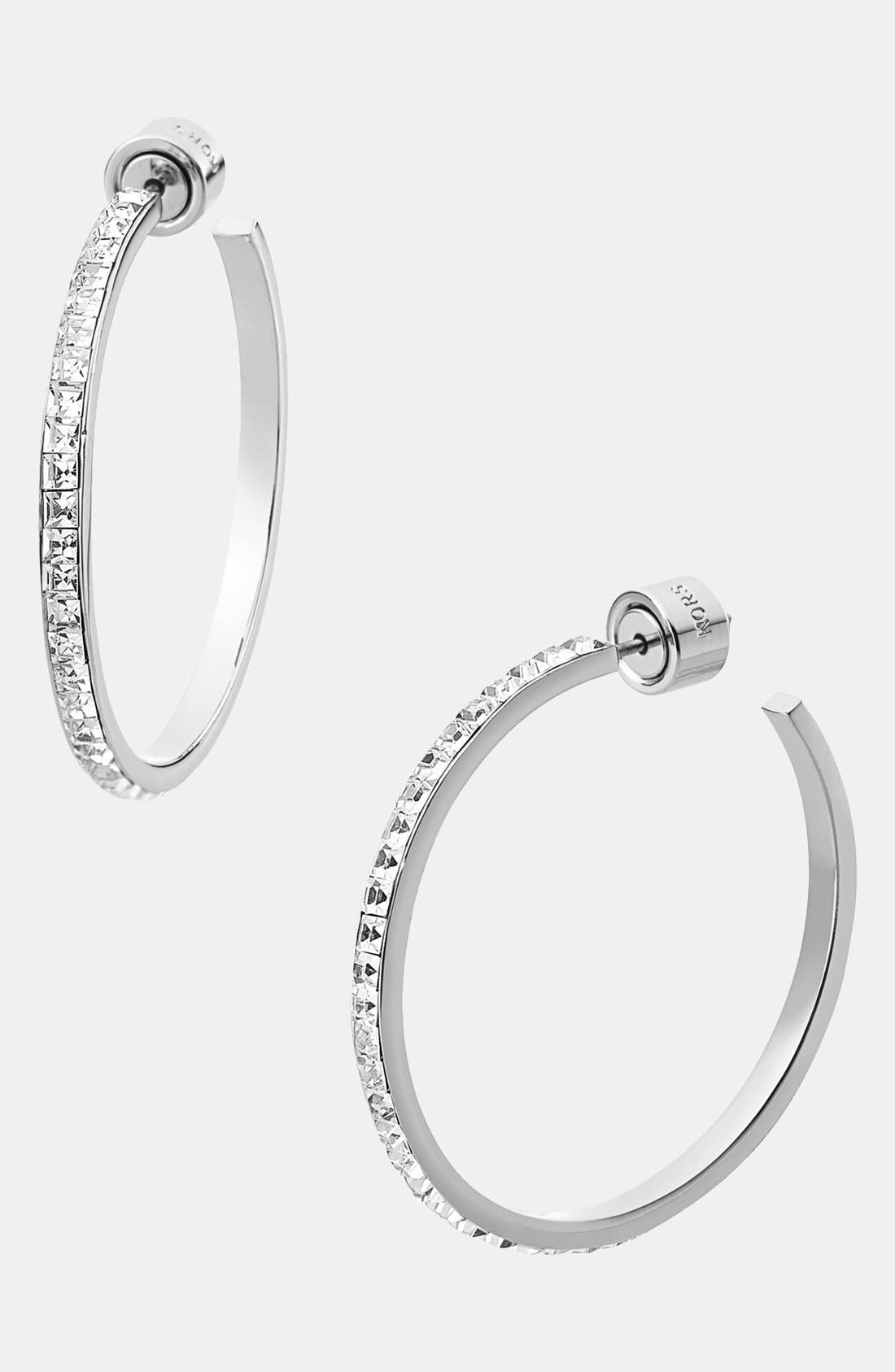 michael kors diamond hoop earrings