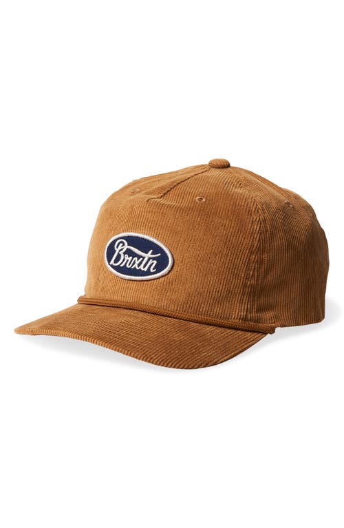 Parsons Netplus Corduroy Trucker Hat in Golden Brown