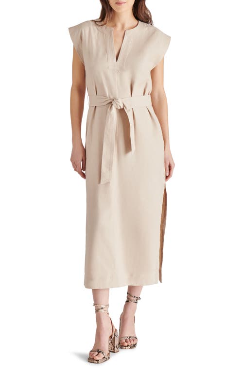 Aeris Cotton Midi Dress in Natural