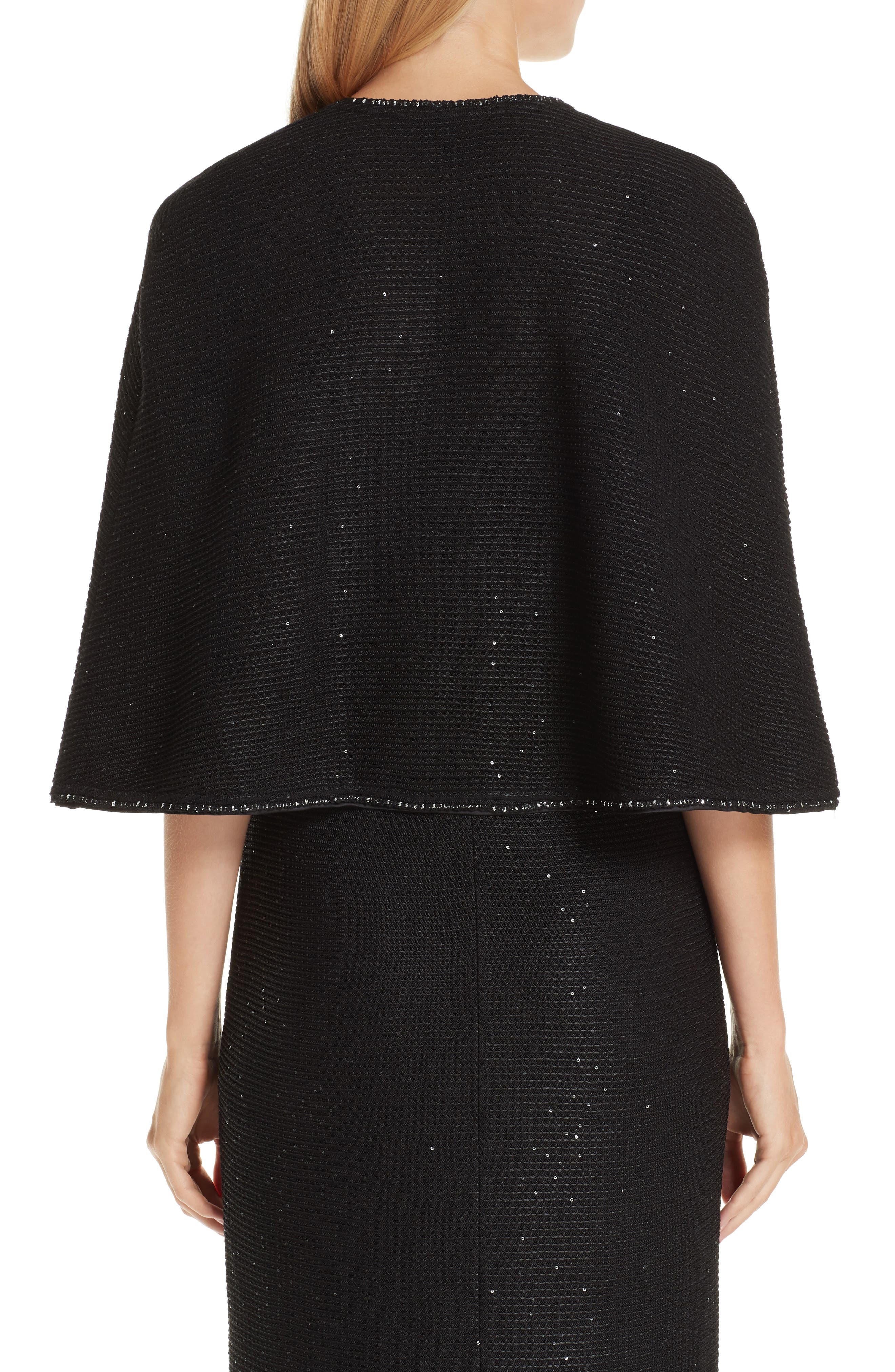St. John Collection Sequin Knit Cape Nordstrom