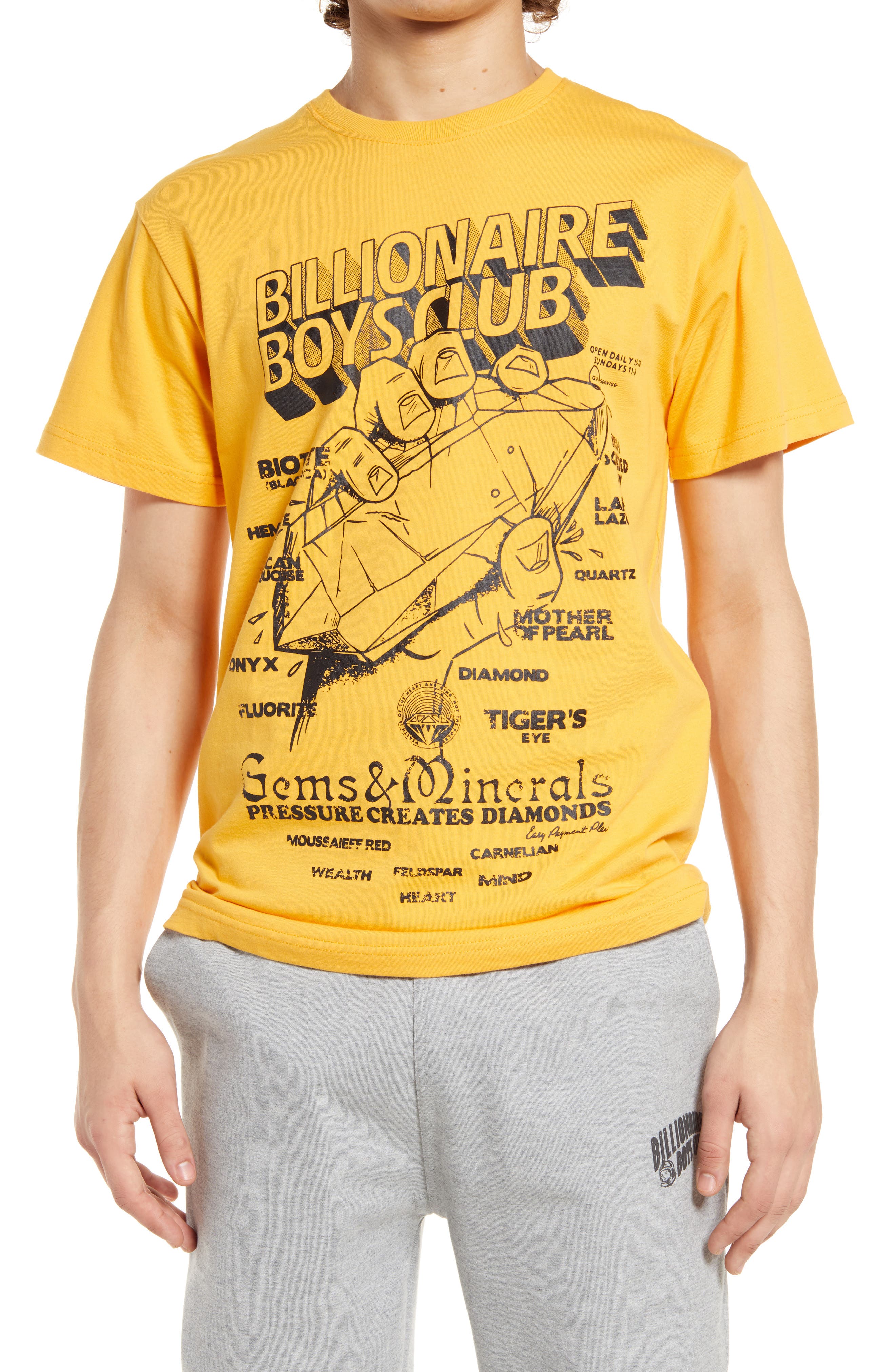 Billionaire Boys Club BB Pressed Diamonds Graphic Tee in Beeswax at Nordstrom, Size Small