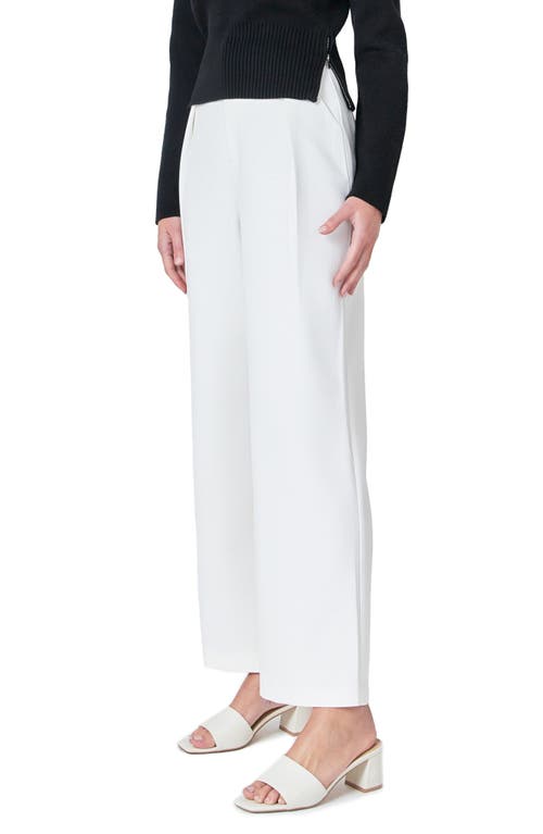 Endless Rose High Waist Stretch Pants In Ivory