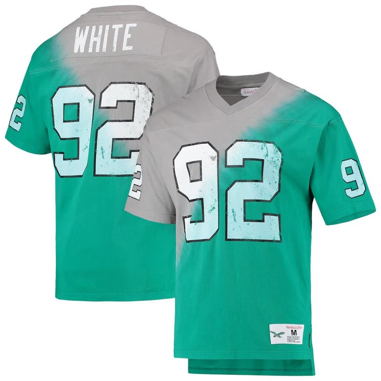 Philadelphia Eagles Reggie White #92 Split Mitchell and Ness Throwback  Jersey