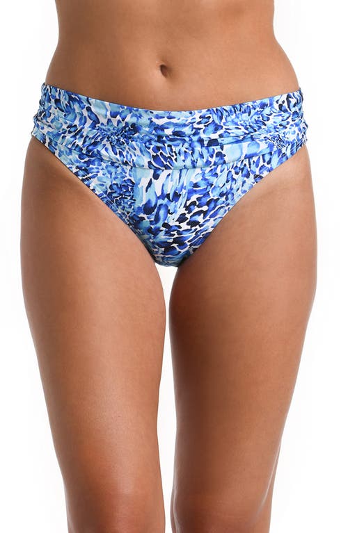 La Blanca Shirred Hipster Bikini Bottoms Blue at Nordstrom,