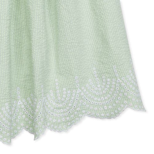 Shop Hope & Henry Girls' Organic Ruched Party Dress, Kids In Mint Seersucker