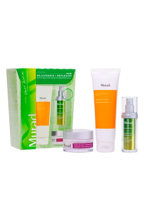 Murad® Rejuvenate + Replenish with Healthy Skin Fundamentals Set $213 Value 