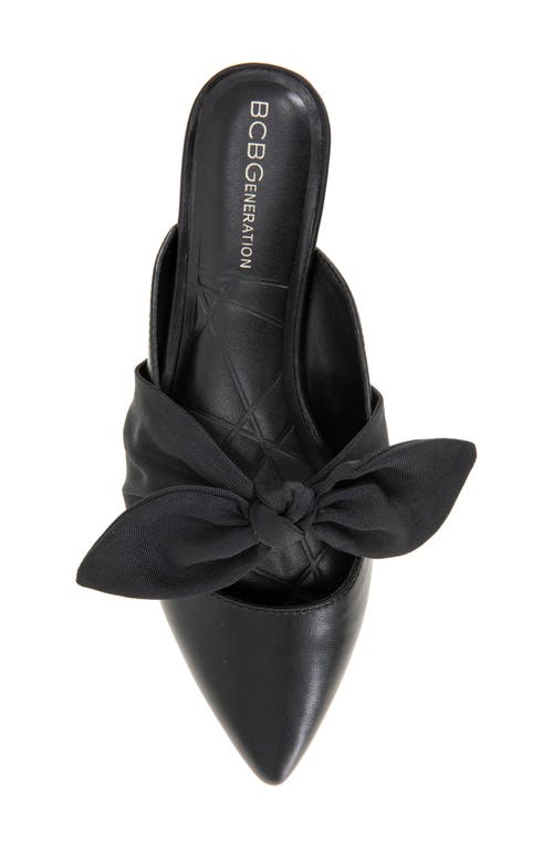 Bcbgeneration Kandy Bow Mule In Black/black