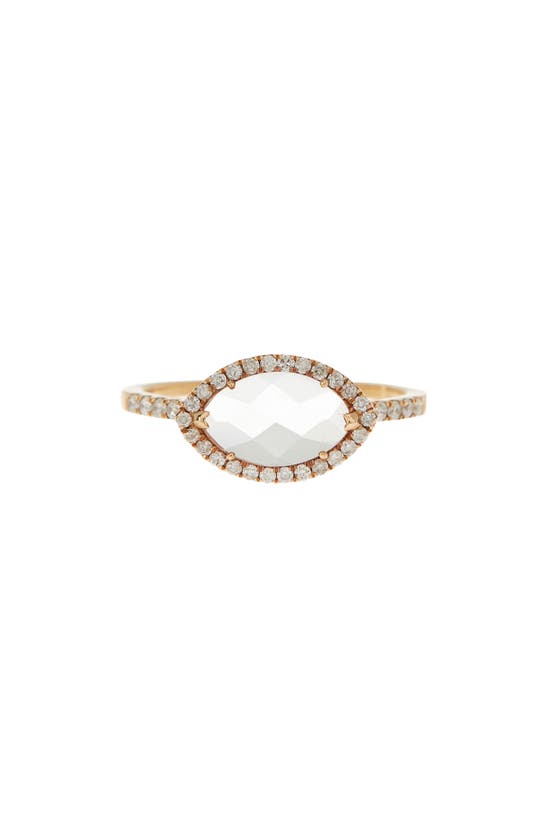 Meira T White Topaz Ring In Yellow Gold