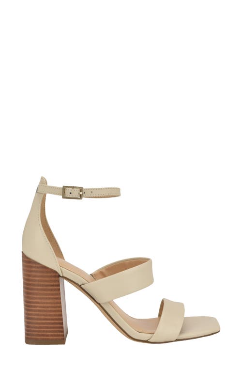 Shop Calvin Klein Sheryl Ankle Strap Sandal In Ivory