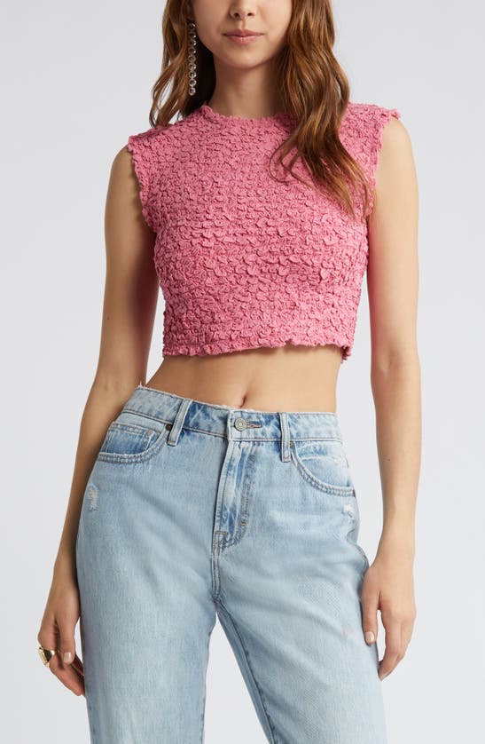 Shop Open Edit Textured Top In Pink Ginger