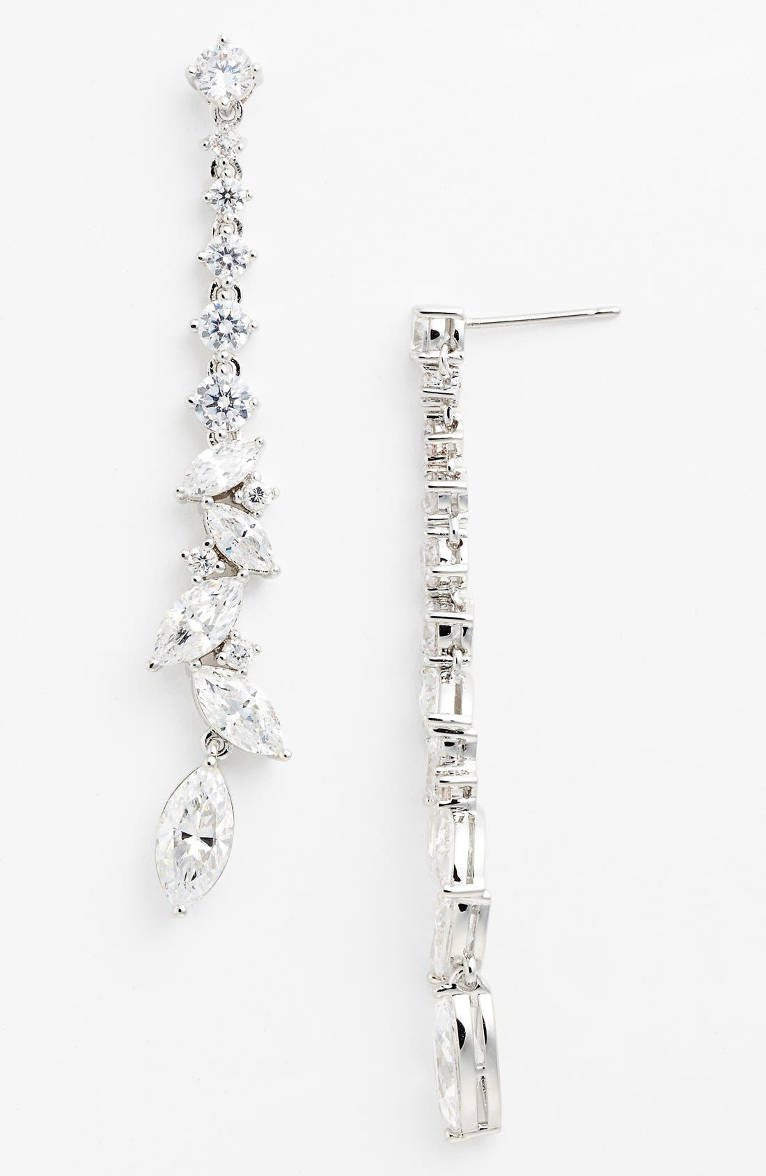 Nadri 'On The Rocks' Linear Drop Earrings Nordstrom