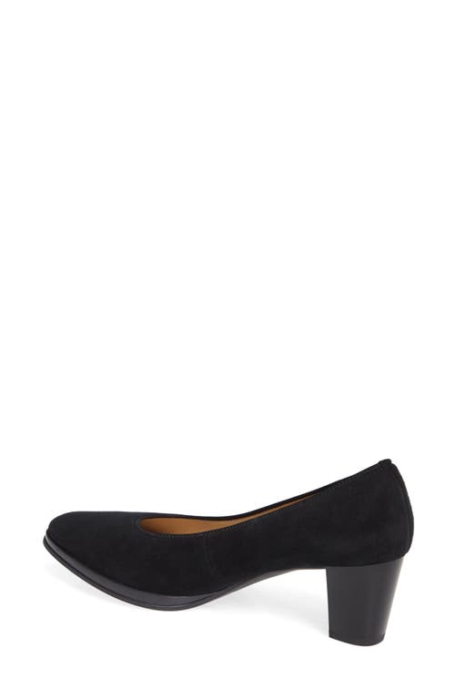 Shop Ara Ophelia Pump In Black/black Suede