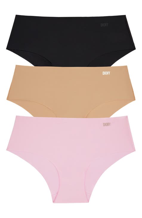 DKNY Assorted 3-Pack Monogram Mesh Thong