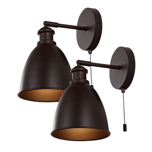 Jonathan Y Hudson 1-light Farmhouse Bohemian Iron Led Sconce In Oil Rubbed Bronze