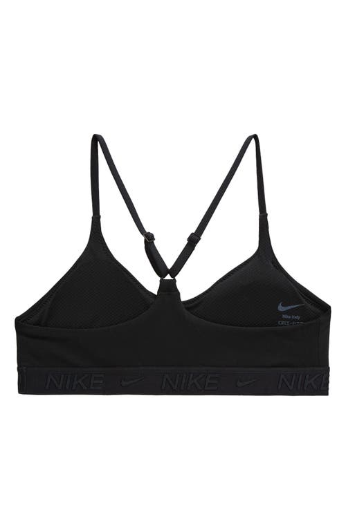 Shop Nike Dri-fit Indy Sports Bra In Black/black