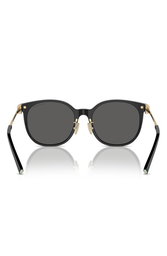Shop Tiffany & Co 56mm Round Sunglasses In Black
