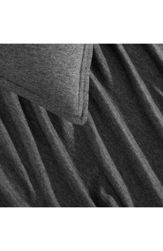 CALVIN KLEIN CALVIN KLEIN MÉLANGE COTTON BLEND JERSEY DUVET & SHAMS SET