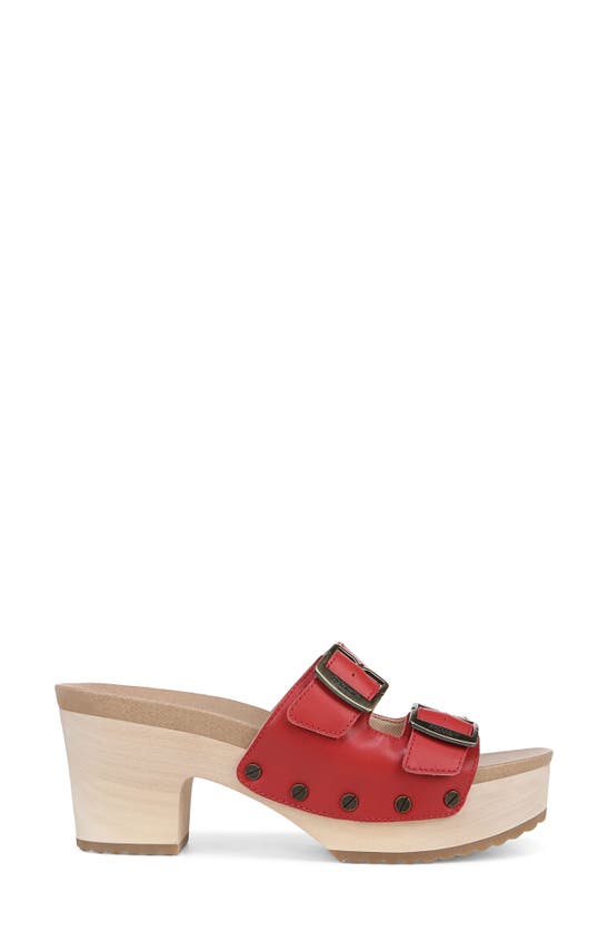 Dr. Scholl's Original Vibe Platform Slide Sandal In Heritage Red