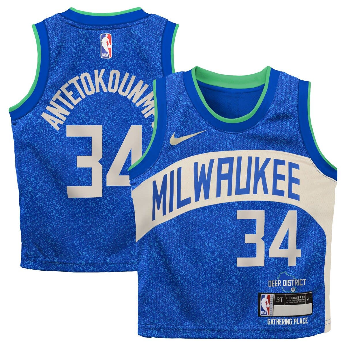 Nike Toddler Nike Giannis Antetokounmpo Royal Milwaukee Bucks 2023/24