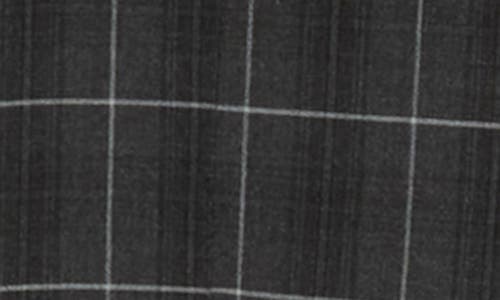 Gino Vitale Slim Fit Stretch Windowpane Three-piece Suit In Charcoal