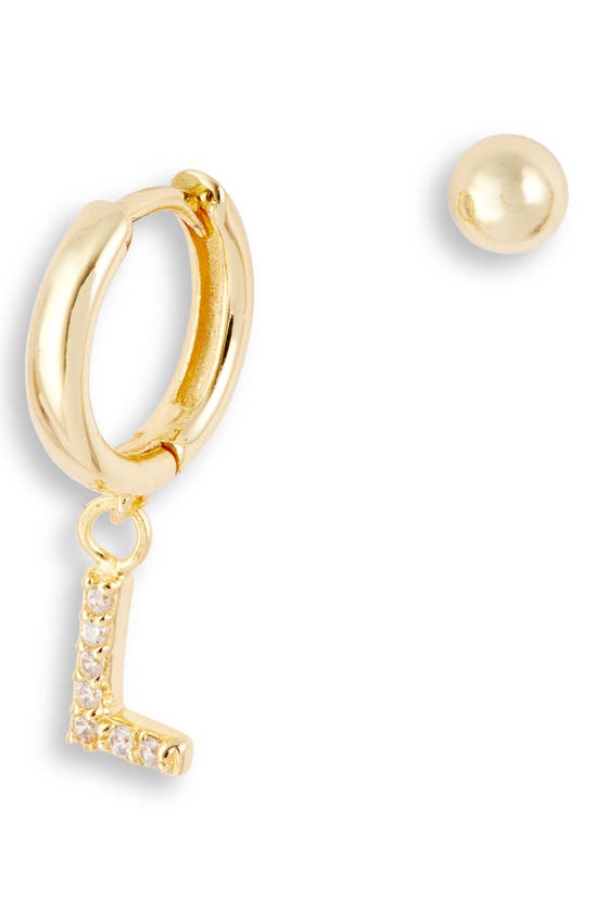 Argento Vivo Mismatched Hoop & Stud Earrings In Gold - L