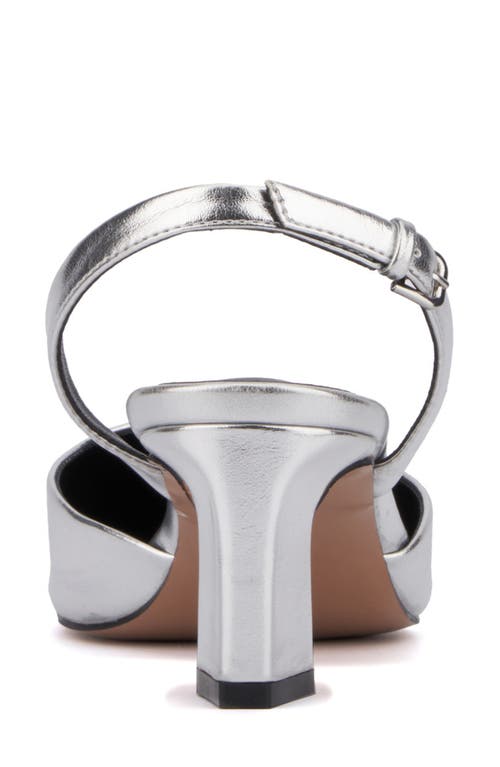 Torgeis Jacqueline Slingback Pump In Silver