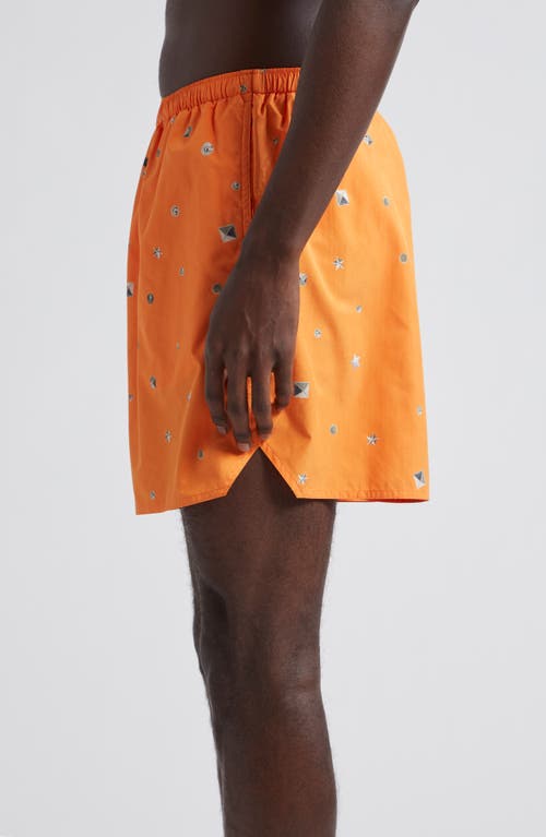 ACNE STUDIOS ACNE STUDIOS WALTER STUD PRINT SWIM TRUNKS 