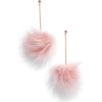 Kate Spade New York Want It Faux Fur Drop Earrings