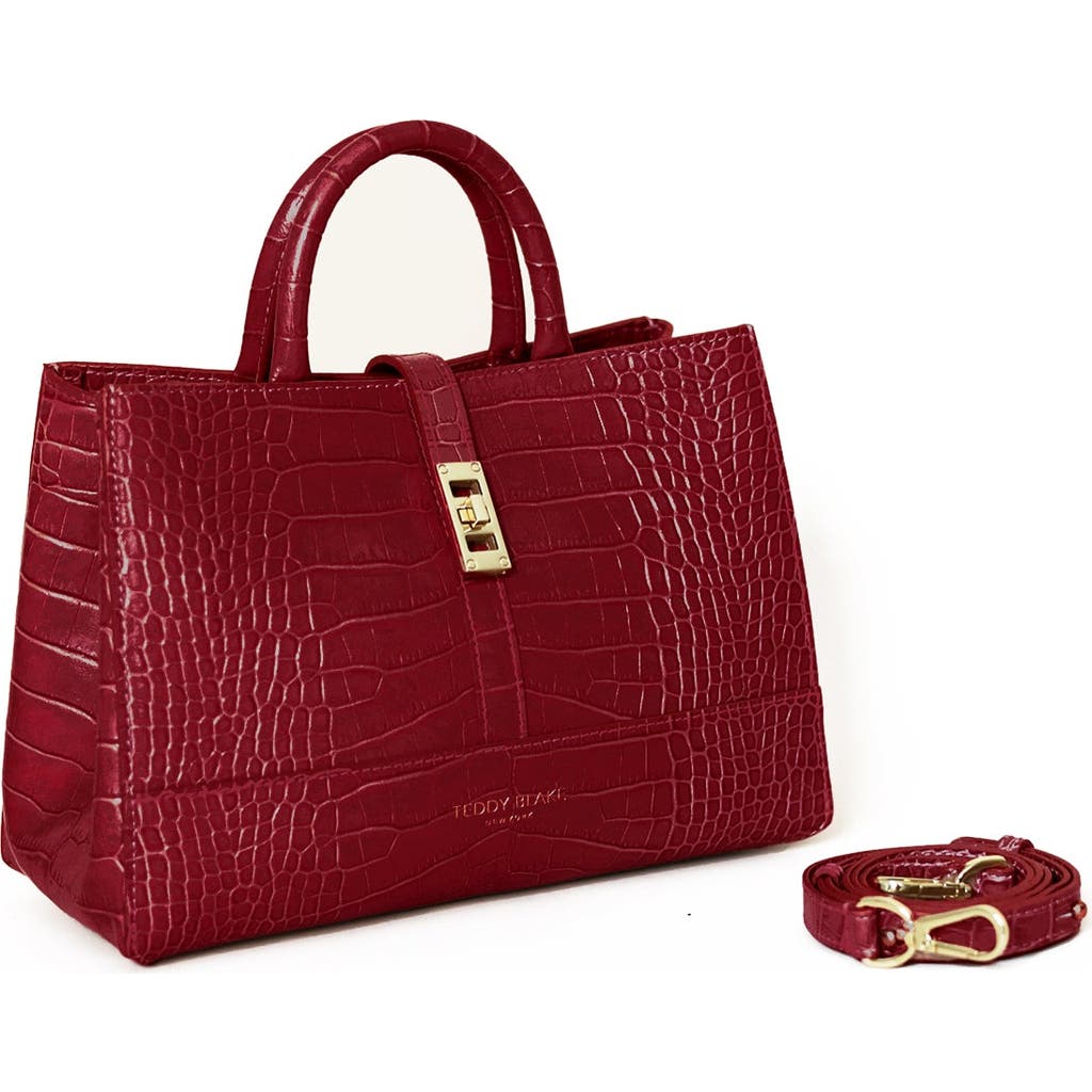 Teddy Blake Lola Croco 10" In Darkred