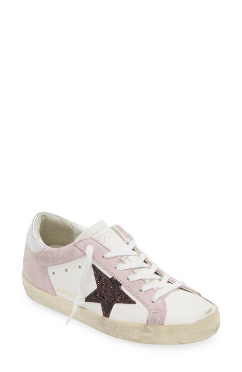 Golden Goose Super-Star Low Top Sneaker White/Pink at Nordstrom